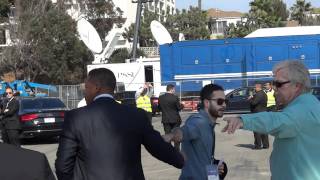 sexy chris pine signing autographs for fans at the 2012 Independent Spirit Awards