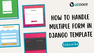 How to Handle Multiple form in Django Template | Django