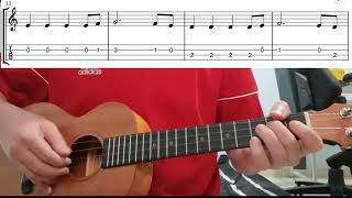 Joy To The World - Easy Beginner Ukulele Tab With Playthrough Tutorial Lesson