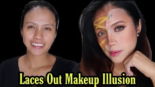 Laces Out Makeup Illusion | Inspired makeup look | All About TALA