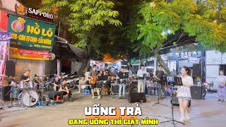 My younger sister | Drinking tea | Cover Street | Hanoi Walking Street #haa