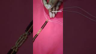 Mangalsutra design making at home #shorts