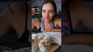 🍌Bananen Stracciatella🍫 SNACK! *VEGAN*🌱 Dauer: 10min - Kochen mit Lecker Rebecca🧑‍🍳 #shorts