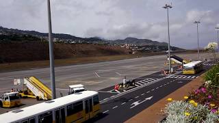 EasyJet flight landing in Madeira @ Cristiano Ronaldo International Airport