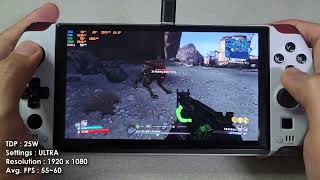 GPD WIN 4 (Ryzen 6800U) Game test - Borderlands GOTY Enhanced