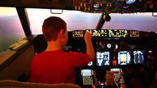 James at the Newcastle flight sim centre