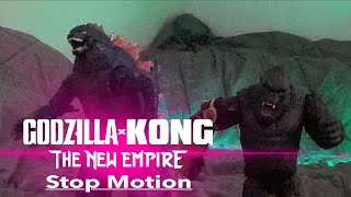 Godzilla x Kong: the new empire stop motion - (Short Trailer)