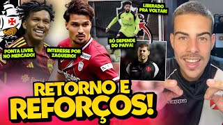 VASCO MIRA OS PRIMEIROS NOMES PARA SEREM REFORÇOS EM 2025 I PAIVA GANHOU PAULINHO CONTRA O INTER!