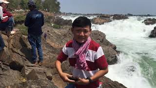 Visiting preah nimith waterfall.