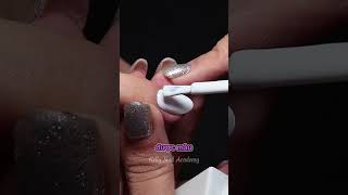 Học Nail - Sơn gel trắng tròn khoé #nails #Sơn_gel #hocnail