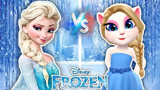 My Talking Angela 2 ❤️‍🔥|| Angela Vs Elsa ❄️|| Cosplay/ Makeover 💄