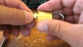 Two Small Brass Locks Picked Open