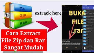 Cara Extract File Zip dan Rar Sangat Mudah || 2023