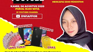 GIVEAWAY HADIAH UANG HP IPHONE DAN UMROH | 06 Agustus 2020