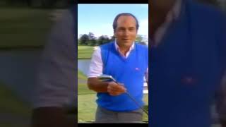 Johnny Bench golfing at Riverfront Stadium!?