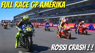 Moto GP 2020 Full Race Rossi Crash !! #AmericaGP #Career2