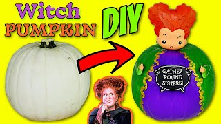 Disney Hocus Pocus 2 Winifred Sanderson Witch Pumpkin DIY