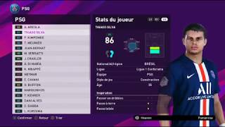 eFootball PES 2020 PSG players ratings 🔥🔥🔥