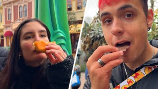 24 HORAS COMIENDO COSAS "DISNEY" CON EL TEAM | PARQUE DE DIVERSIONES DISNEY WORLD PARIS