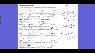 Sec.3 ( H.W. Calculus Ch3 L2) "Maximum and Minimum values"