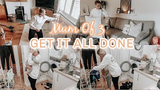 GET IT ALL DONE CLEAN WITH ME | MUM OF 3 CLEANING MOTIVATION | Emma Nightingale