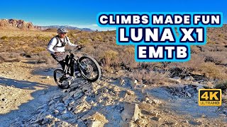 Luna Cycle X1 2,000 Watt Enduro EMTB - Climbs Made Fun... and Easy