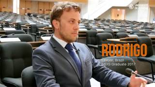 Meet Rodrigo, going from law to European and international governance (MEIG success story)