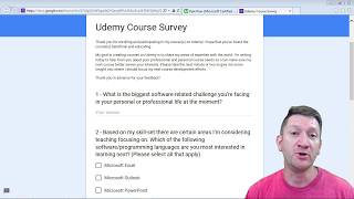 Udemy Course Survey - Kyle Pew