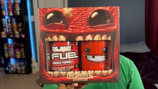 G FUEL Super Meat Boy Blood Sweat And Tears Collectors Box Unboxing, Review, And Taste Test!