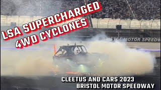 Cleetus and Cars Bristol 2023! LSA Supercharged Jeep Wrangler Burnout!!!