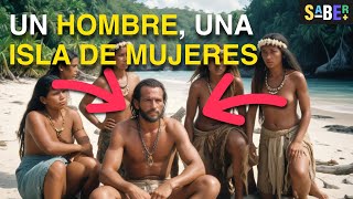 ¿Cómo logró vivir solo con 12 mujeres en una isla? 🤔😱 #historia