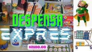 Compra de despensa express en bodega aurrera 🛒🥑🥕🛍 $2100.00 ...