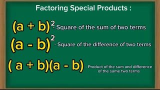 (Tagalog) Factoring Special Products || Grade 8