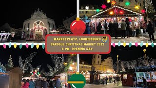 Ludwigsburg 路德维希堡 2/2- Christmas Market opening day #4kwalk #60fps #2022 #christmasmarkets