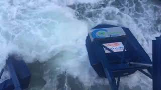 Eco Wave Power- storm in Gibraltar