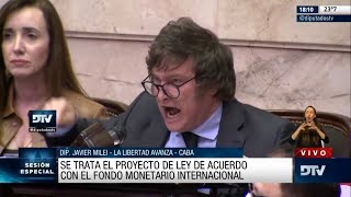 Javier Milei la rompe en el Congreso de la Nación- 10/03/22