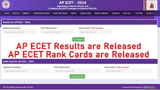 AP ECET 2024 Results are Released | #apecet2024results | How to check AP ECET Results