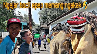 Barong kejar bocil epep ‼️ Ngakak brutal || cutamuda bojong malati 💥 #barong #cutamudagroup #reak