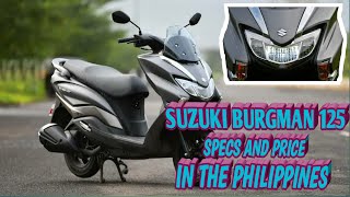 Suzuki Burgman 125, Specs And Price In The Philippines