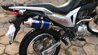 Bros 160 (preparada com  escapamento Ks Racing)