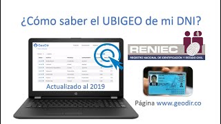 ¿Cual es el Ubigeo del DNI, Ubigeo de nacimiento? a que Ciudad corresponde.