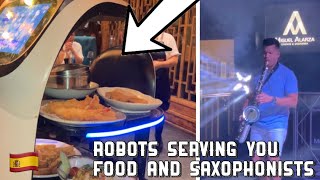 Robots Serving You Food & Saxophonists! - Night Out Vlog