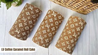 LV Coffee Caramel Roll Cake เค้กโรลหลุยส์กาแฟคาราเมล