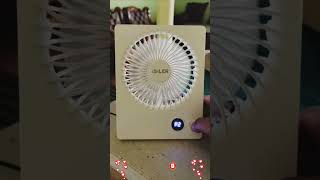 isiler Small Desk Fan, 1200mAh Portable USB Fan #pravanjan