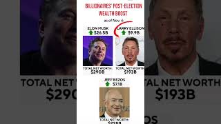 CRAZY RICH DUE TO TRUMP #trump#elonmusk #jeffbezos #larryellison