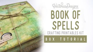 Book of Spells Box | How to make a Gift Box | Free part of the Tutorial