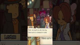 A lady gets...thirsty in Professor Layton 2