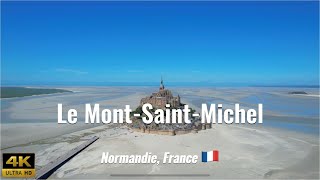 Mont-Saint-Michel - France (4K drone footage)