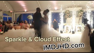 Cold Sparklers and Cloud Effect - Wedding Reception - Celebrations at the Bay - Pasadena MD