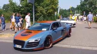 Audi R8 V10 in Gulf livery at Cars and Coffee Düsseldorf